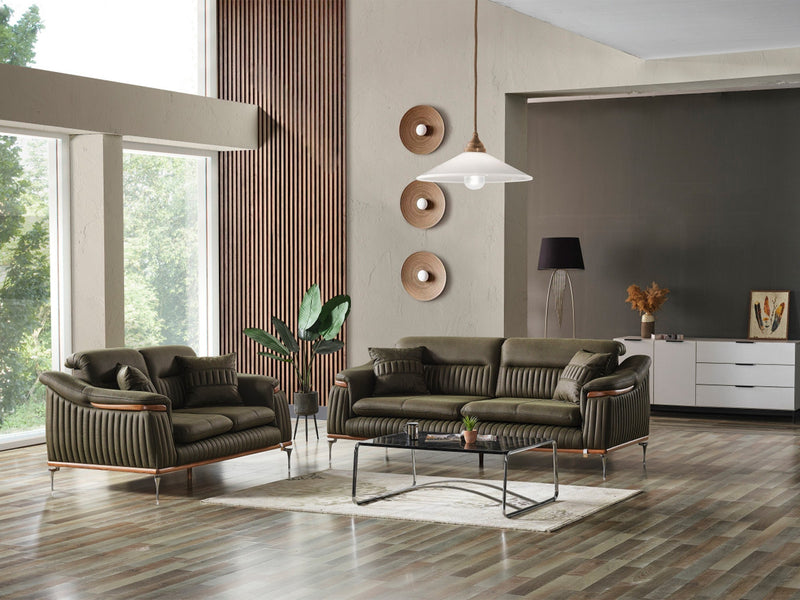 Ahsen Convertible Loveseat in Anthracite - 200-ELIF-AHS-MOD-ANT-2