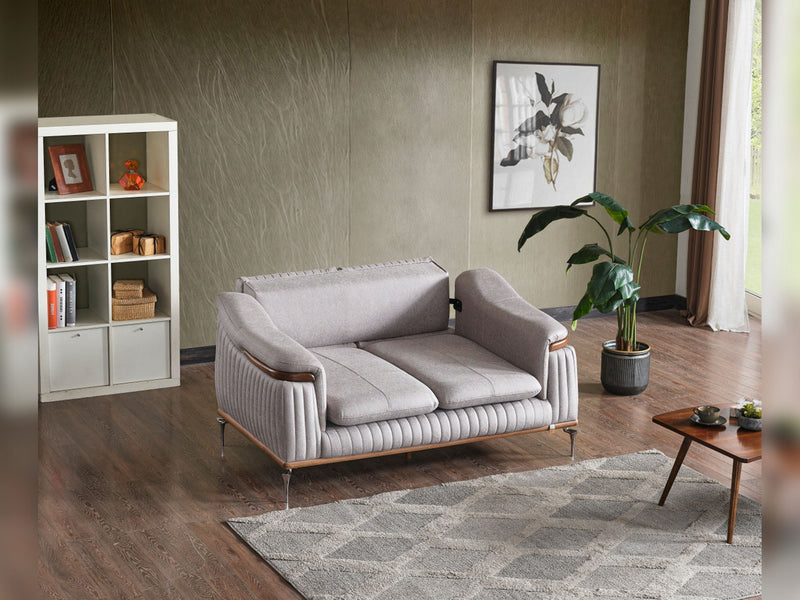 Ahsen Convertible Loveseat in Anthracite - 200-ELIF-AHS-MOD-ANT-2