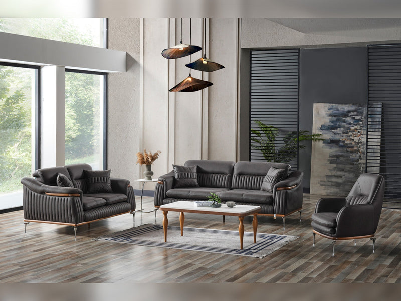 Ahsen Convertible Loveseat in Khaki - 200-ELIF-AHS-MOD-KHA-2