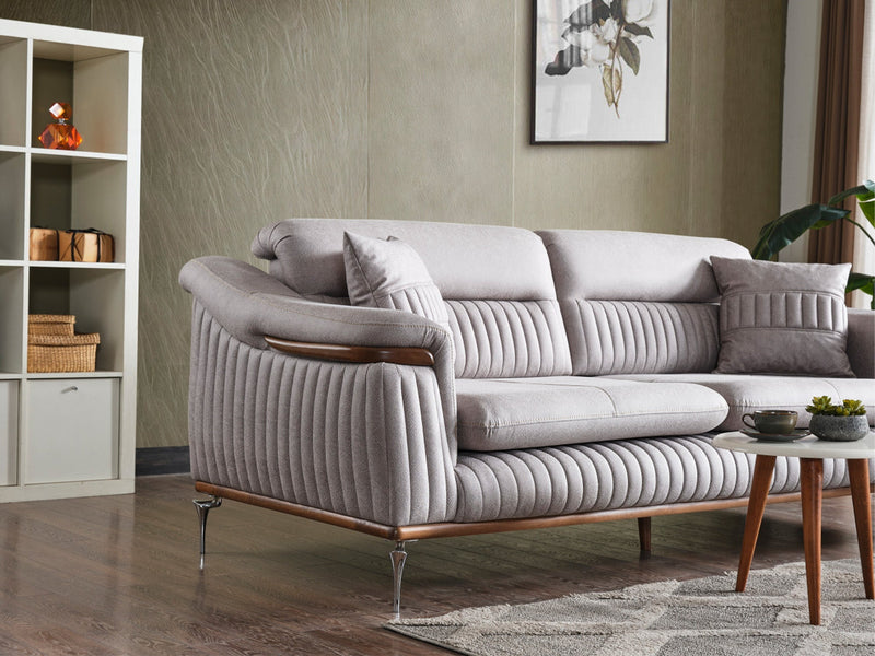 Ahsen Convertible Loveseat in Light Grey - 200-ELIF-AHS-MOD-LGRY-2