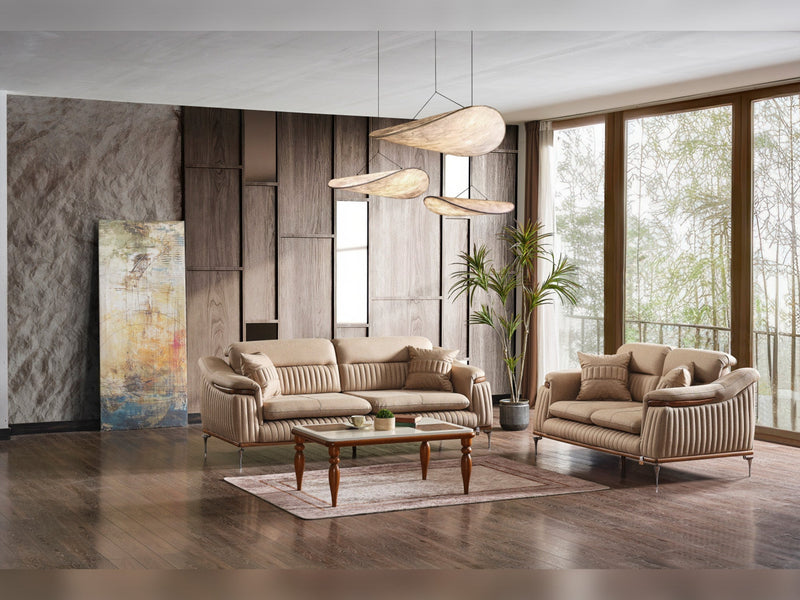 Ahsen Convertible Sofa in Beige - 200-ELIF-AHS-MOD-BEI-3
