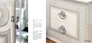Aida White - Silver Nightstand - Lara FurnitureNightstand