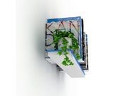 Air Minus Shelf in White-Blue - 760-AIR-RF160203