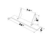 Air Minus Shelf in White-Blue - 760-AIR-RF160203