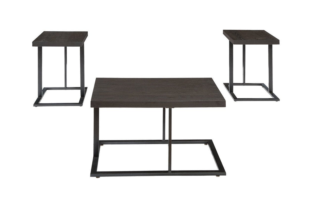 Airdon Bronze Finish Table (Set of 3) - Gate FurnitureOccasional Table Set