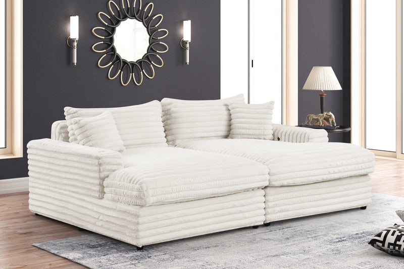 Ajax Cream Double Chaise - AJAX-CREAM-CS