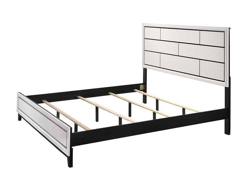 Akerson Chalk King Panel Bed - Lara FurnitureKing Bed