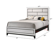Akerson Chalk Queen Panel Bed - Lara FurnitureQueen Bed