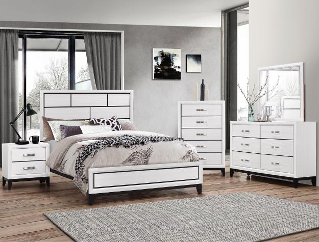 Akerson Chalk White Mirror - Lara FurnitureMirror