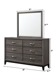 Akerson Gray Panel Bedroom Set - Lara FurnitureBedroom Set