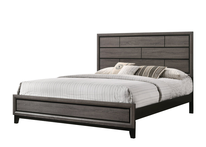 Akerson Gray Panel Bedroom Set - Lara FurnitureBedroom Set
