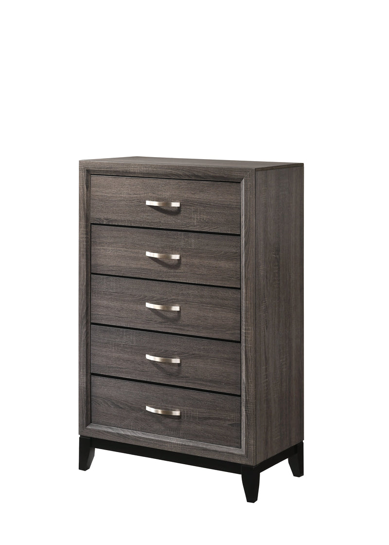 Akerson Gray Panel Bedroom Set - Lara FurnitureBedroom Set