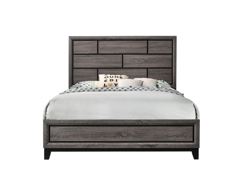 Akerson Gray Panel Bedroom Set - Lara FurnitureBedroom Set