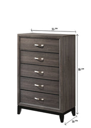 Akerson Gray Panel Bedroom Set - Lara FurnitureBedroom Set