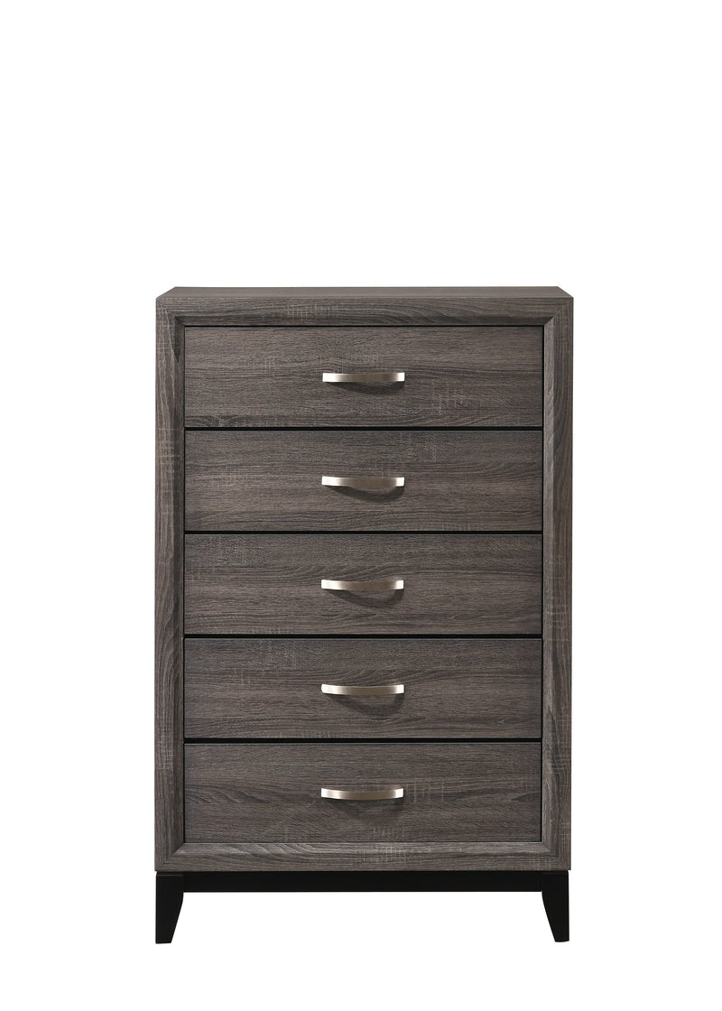Akerson Gray Panel Bedroom Set - Lara FurnitureBedroom Set
