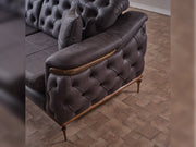Akik Convertible Loveseat in Anthracite - 200-ELIF-AKI-E113-2