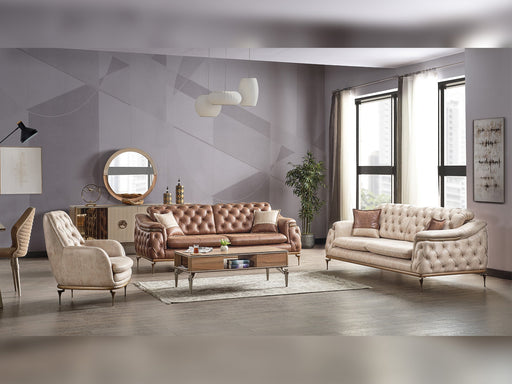 Akik Convertible Loveseat in Beige - 200-ELIF-AKI-E112-2