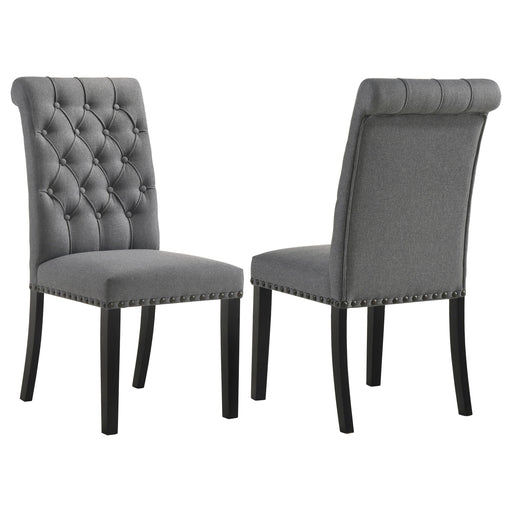 Alana Fabric Upholstered Dining Side Chair Grey (Set of 2) - 115162