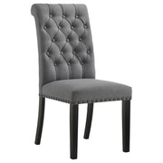 Alana Fabric Upholstered Dining Side Chair Grey (Set of 2) - 115162