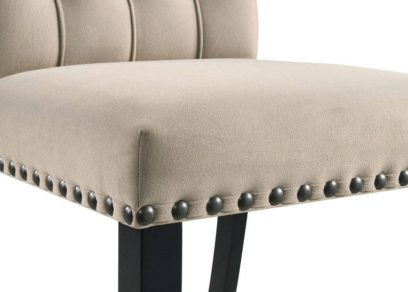 Alana Velvet Upholstered Dining Side Chair Sand (Set of 2) - 115182