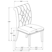 Alana Velvet Upholstered Dining Side Chair Sand (Set of 2) - 115182