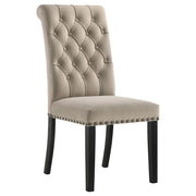 Alana Velvet Upholstered Dining Side Chair Sand (Set of 2) - 115182