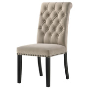 Alana Velvet Upholstered Dining Side Chair Sand (Set of 2) - 115182