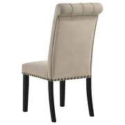 Alana Velvet Upholstered Dining Side Chair Sand (Set of 2) - 115182