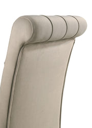 Alana Velvet Upholstered Dining Side Chair Sand (Set of 2) - 115182