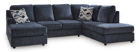 Albar Place Cobalt 2 - Piece RAF Chaise Sectional - Gate FurnitureSectional