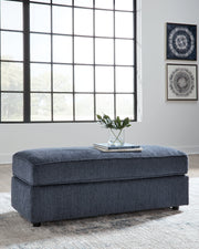 Albar Place Cobalt Oversized Accent Ottoman - 9530208