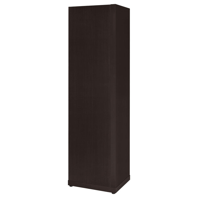 Alder 71-inch 6-shelf Corner Bookcase Cappuccino - 800270