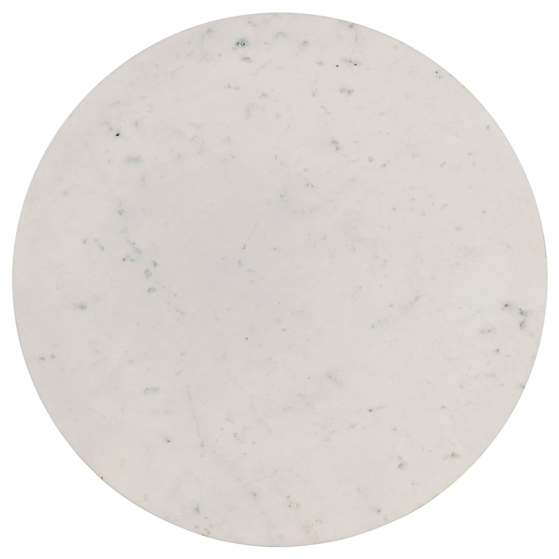 Aldis Round Marble Top Coffee Table White and Natural - 703718
