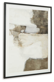 Aldricton Brown/White Wall Art - A8000406