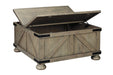 Aldwin Gray Coffee Table with Lift Top - Gate FurnitureCoffee Table