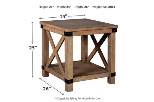 Aldwin Gray End Table - Gate FurnitureEnd Table