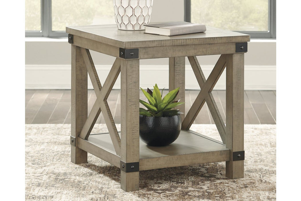 Aldwin Gray End Table - Gate FurnitureEnd Table