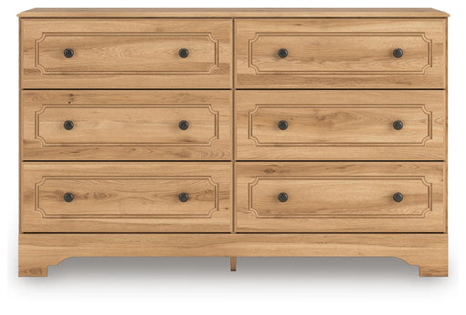 Aleaport Full Panel Bed with Dresser and Chest in Warm Brown - PKG022636