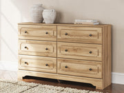 Aleaport Full Panel Bed with Dresser and Chest in Warm Brown - PKG022636
