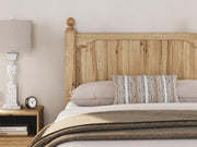 Aleaport Full Panel Bed with Mirrored Dresser and Nightstand in Warm Brown - PKG022638