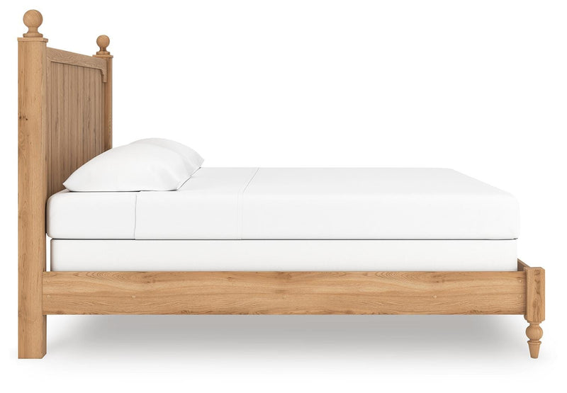 Aleaport King Panel Bed with Chest and Nightstand in Warm Brown - PKG022653