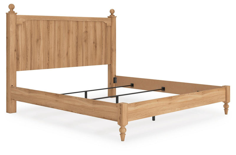 Aleaport King Panel Bed with Dresser and Nightstand in Warm Brown - PKG022658