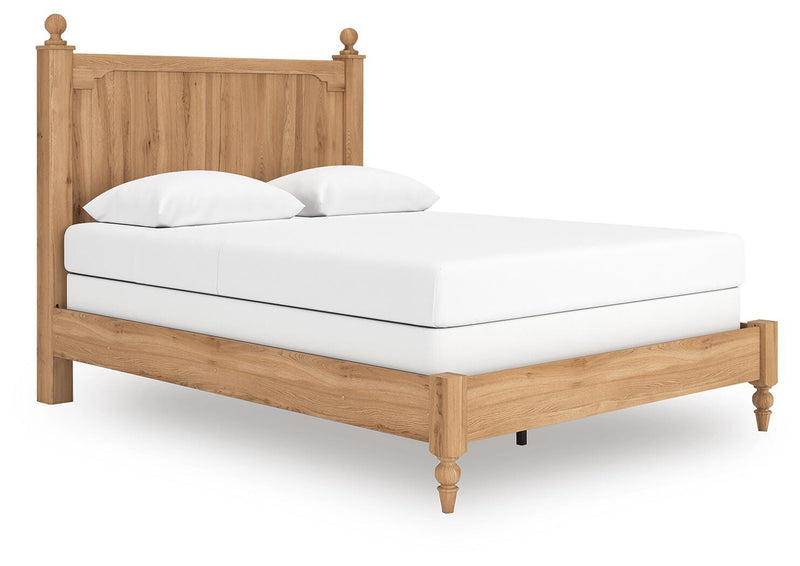 Aleaport Queen Panel Bed with Chest and Nightstand in Warm Brown - PKG022645