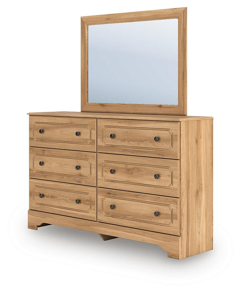 Aleaport Twin Panel Bed, Dresser and Mirror - PCB1075B3