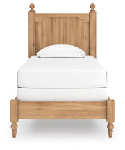 Aleaport Twin Panel Bed with Chest and Nightstand in Warm Brown - PKG022629