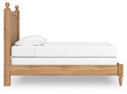 Aleaport Twin Panel Bed with Dresser in Warm Brown - PKG022633