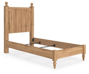 Aleaport Twin Panel Bed with Dresser in Warm Brown - PKG022633