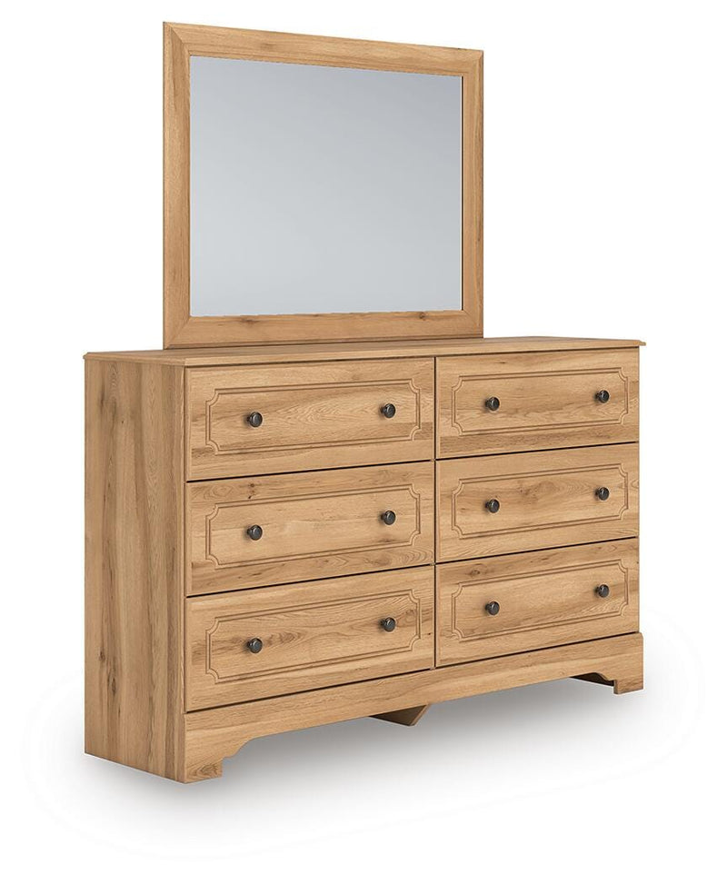 Aleaport Warm Brown Dresser and Mirror - PCB1075B1