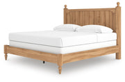 Aleaport Warm Brown King Panel Bed, Dresser, Mirror and Nightstand - PCB1075B10