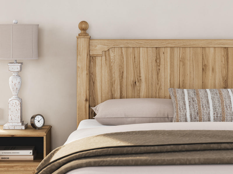 Aleaport Warm Brown King Panel Bed, Dresser, Mirror and Nightstand - PCB1075B10